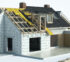 Attic framing and insulation where roof ventilation is installed