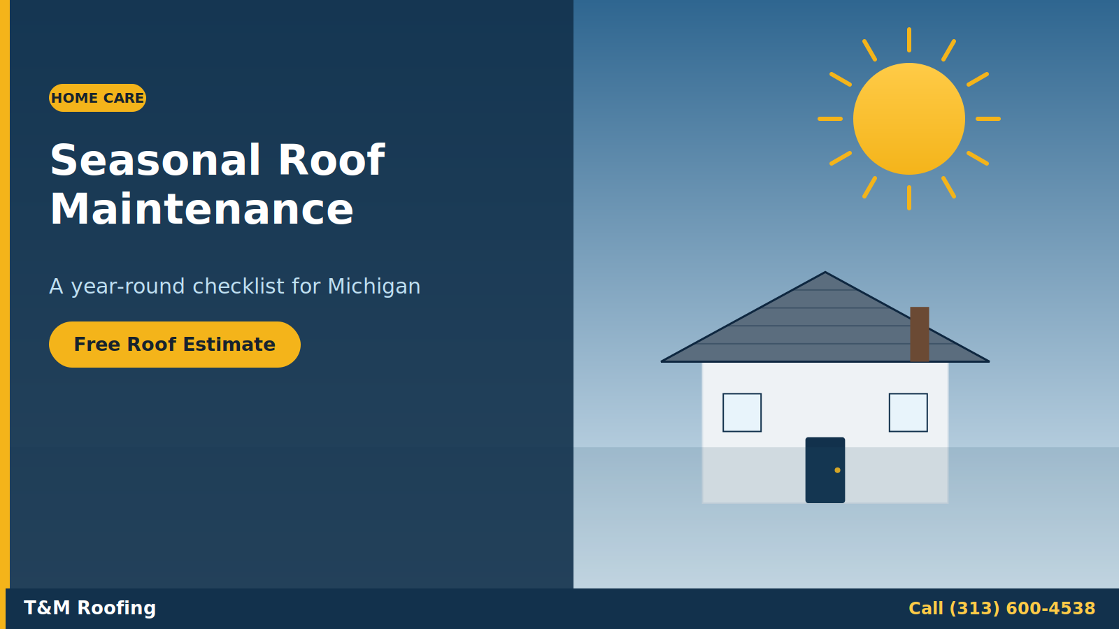 Seasonal roof maintenance checklist for Michigan homeowners