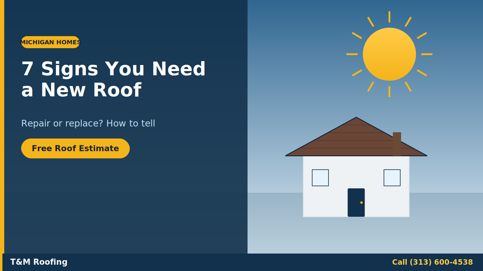 Michigan home — 7 signs you need a new roof