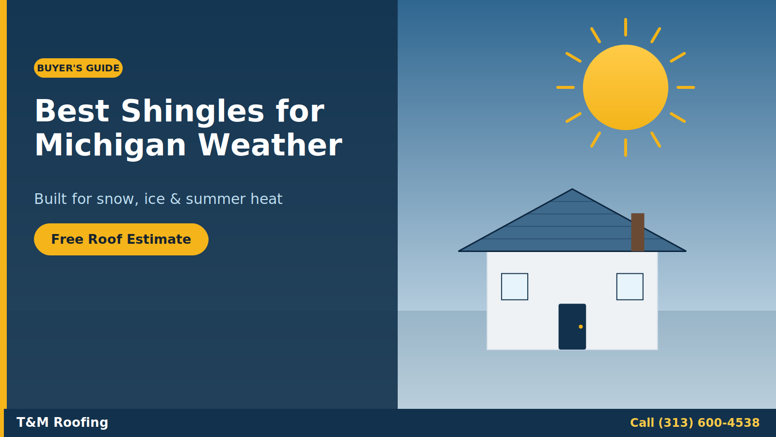 Best roofing shingles for Michigan weather guide